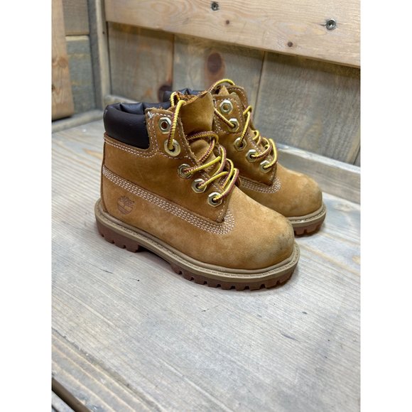Timberland Other - Timberland Size 6 Toddler Premium 6" Waterproof Boots 12809 Wheat Nubuck